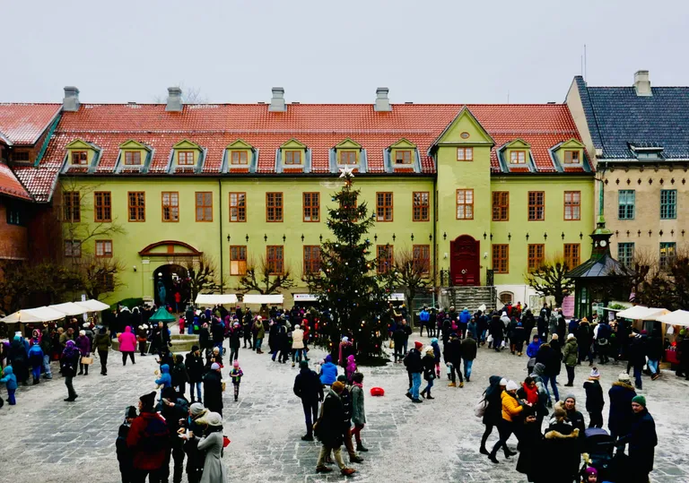 Bilde av julemarkedet på Norsk Folkemuseum